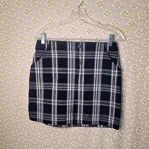 Vintage Hollister plaid checkered ultra high rise skirt